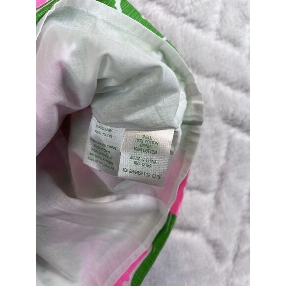 Lily Pulitzer Mila Shift Dress Women's Green Pink Neon Wooden Accent - Sz 0 - Picture 8 of 9